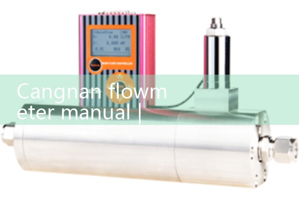 Cangnan flowmeter manual